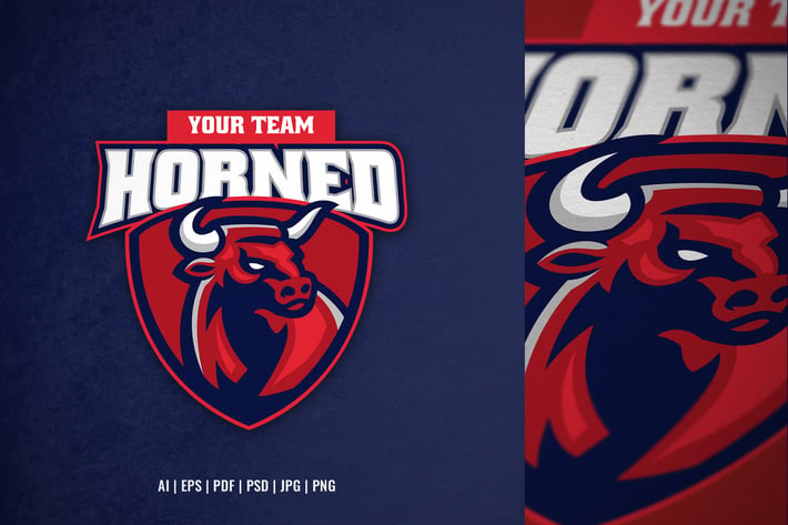 Bull Head Sport And E-sport Logo