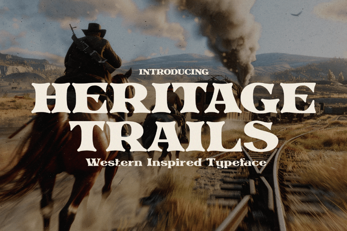 Heritage Trails - Western Typeface
