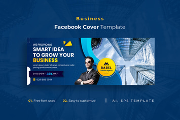 Business r8 Facebook Cover Template