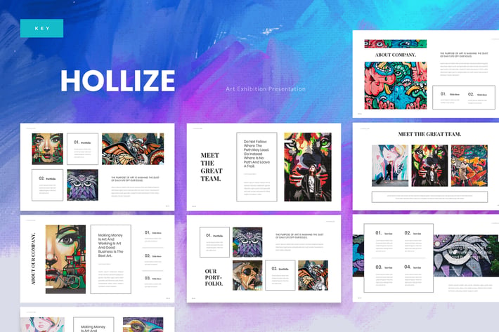 Hollize - Art Exhibition Keynote Template