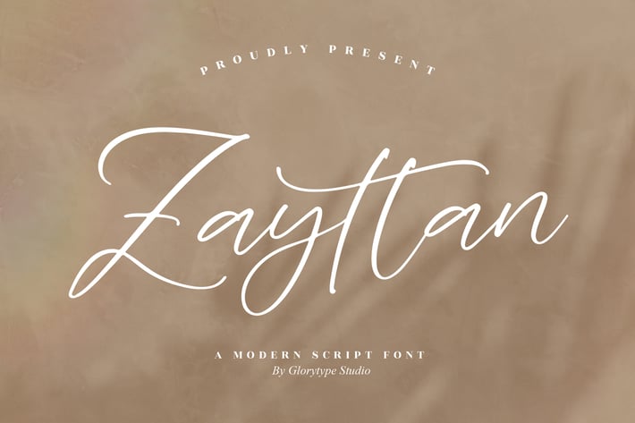 Zayttan Modern Script Font