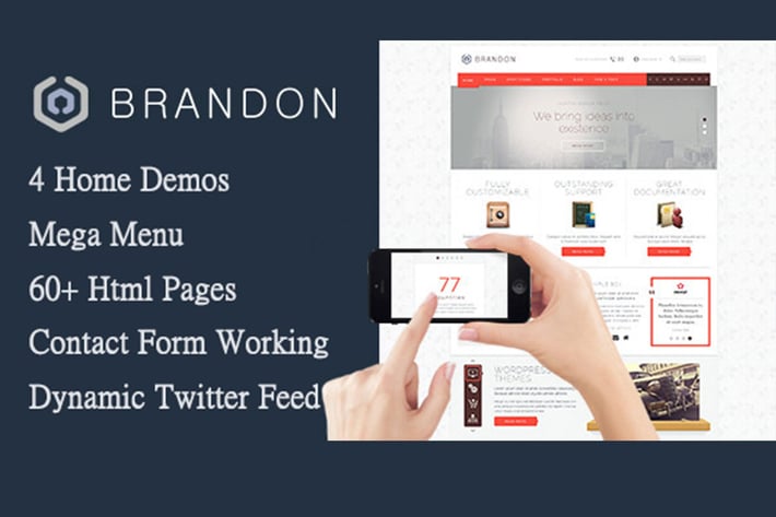 Brandon - Responsive Multi-Purpose HTML Template