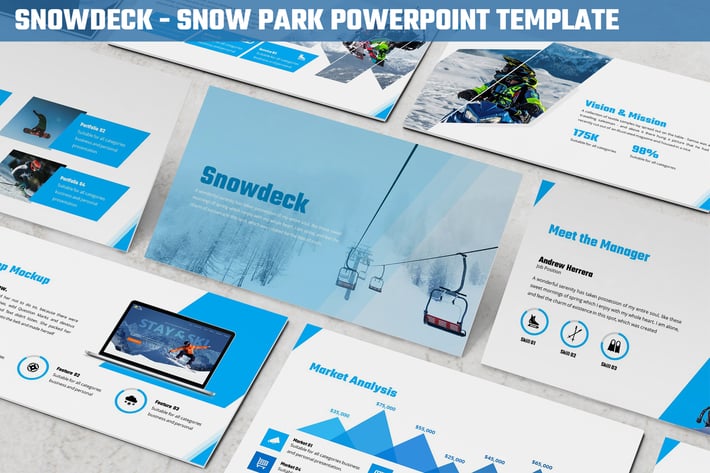 Snowdeck - Snow Park Powerpoint Template