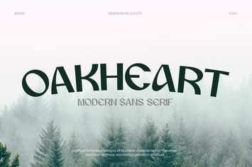 Oakheart Modern Display Font Font