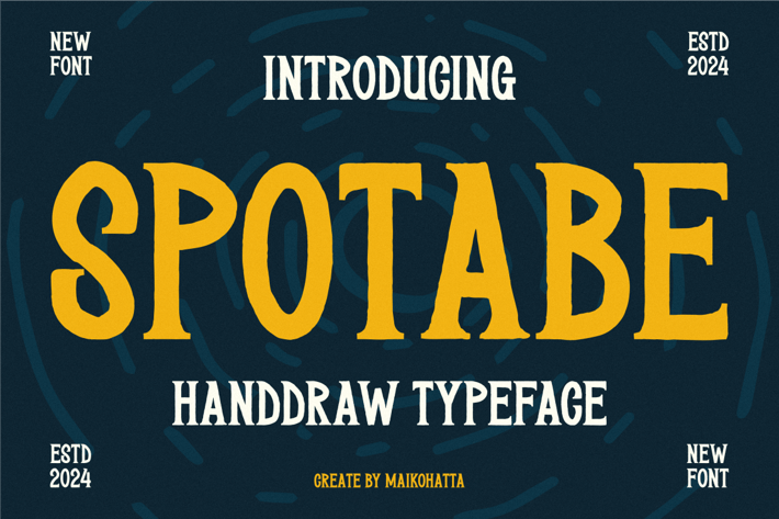 Spotabe - Handdraw Typeface