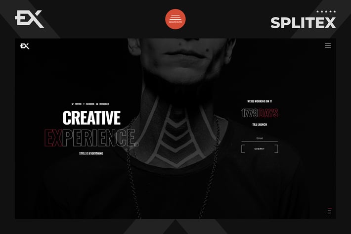Splitex - Creative Coming Soon Template