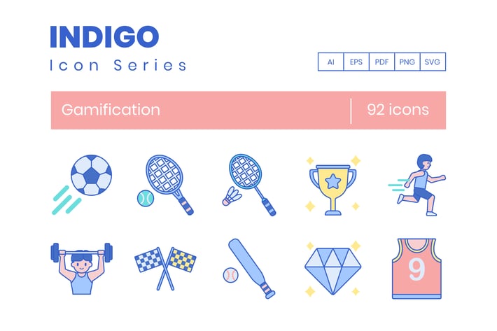 92 Gamification Icons