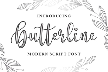 Butterline - Modern Script Font
