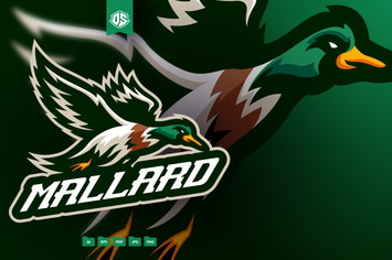 Mallard Mascot Logo Template