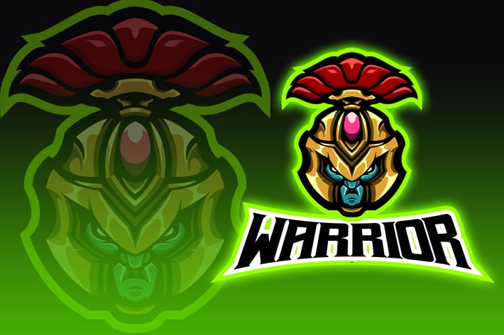 Warrior Head Logo Design