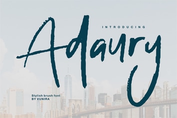 Adaury | Stylish Brush Font