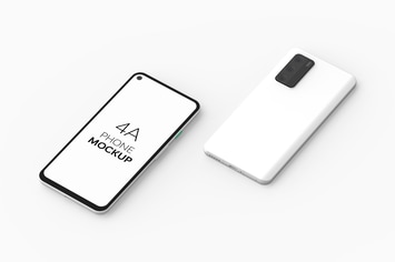 4A Phone & P40 Phone Mockup