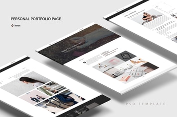 Lenox Personal Portfolio PSD Template