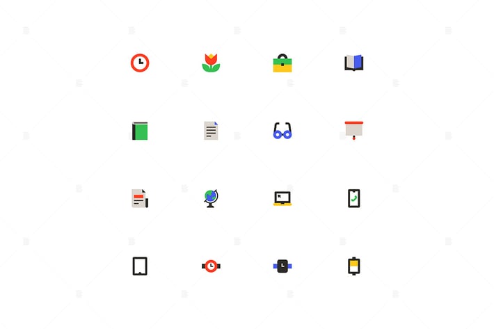 Business and education - material design icons set