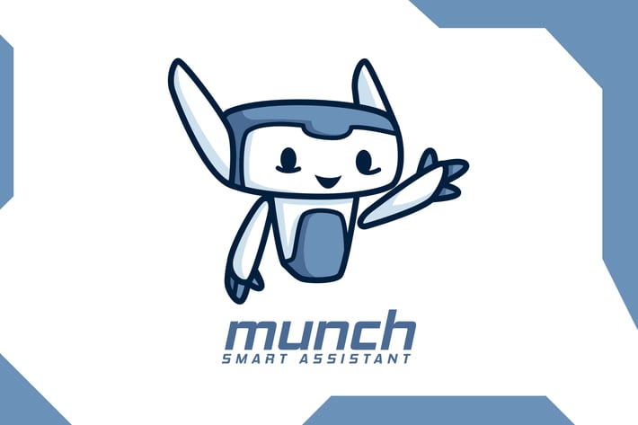 Cute Modern Robot Mascot Logo
