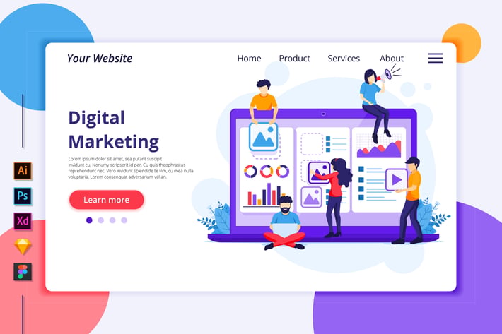 Digital Marketing Illustration