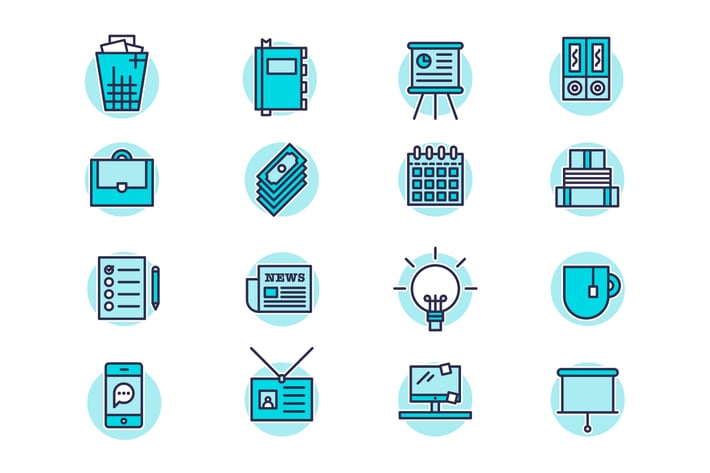 Concrete Business Icons