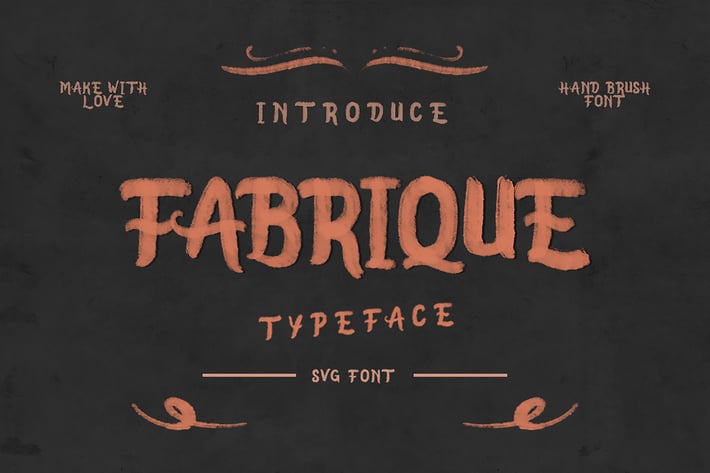 Fabrique SVG Font