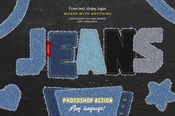 Torn Jeans Denim - Photoshop Action