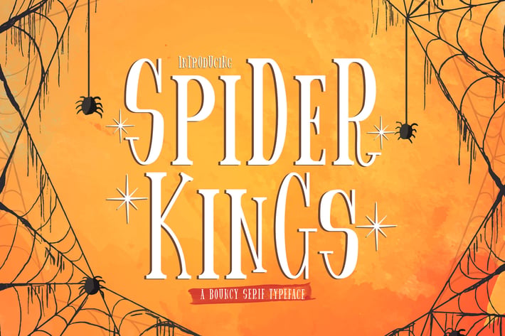 Spider King - Bouncy Serif Font