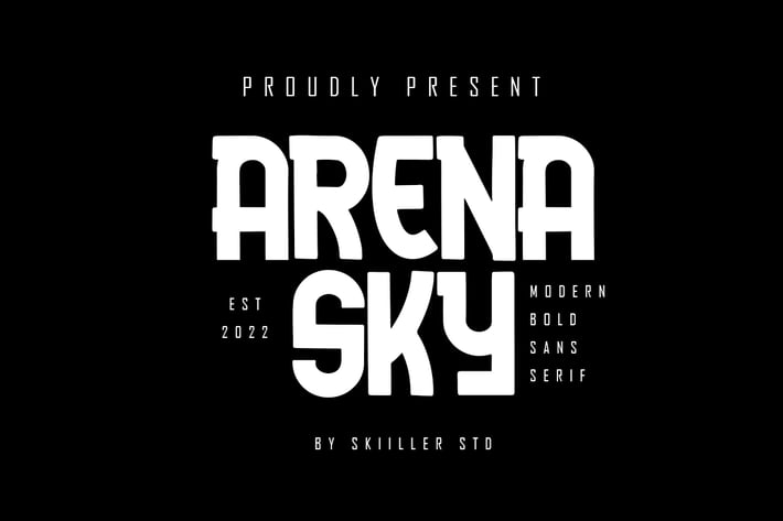 Arena Sky - Modern Bold Sans Serif