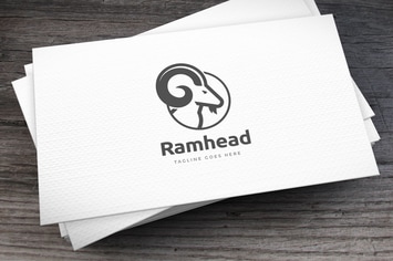 Ram Head Logo Template