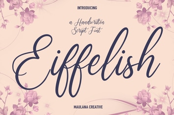 Eiffelish Script Font