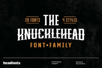 Knucklehead Font Family