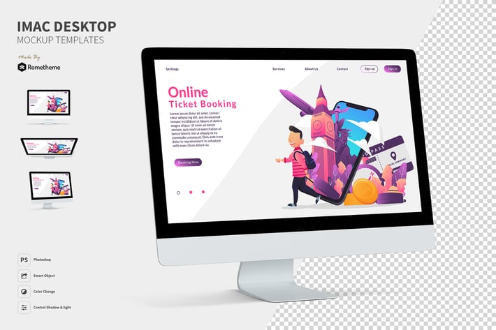 iMac Desktop - Mock-up