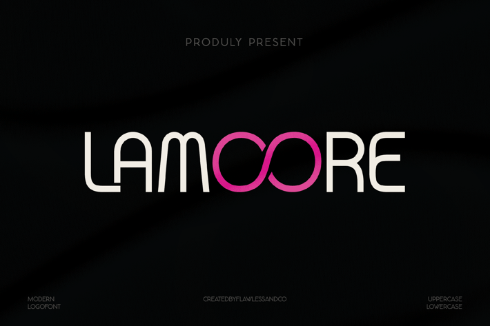 Lamoore - Sans Serif Logo Font