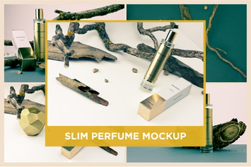 Slim Perfume Mockup