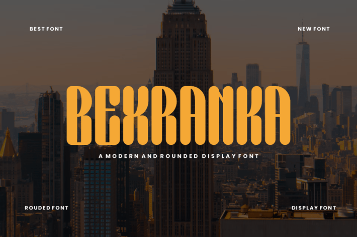 Bexranka Modern Rounded Font