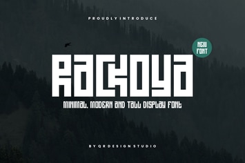 Rackoya - Greek & Tall Font