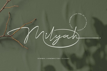 Milyah Signature Script font