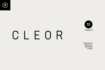 Cleor - Unique Display / Logo Font Family