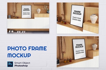 Blank Photo Frame Mockup