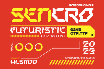 Sencro Typeface
