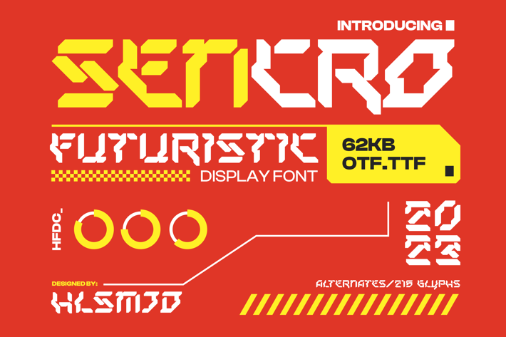 Sencro Typeface