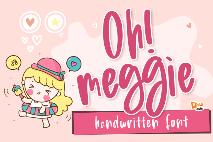 Oh! Meggie - Handwritten Font