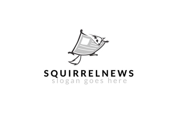 Squirrel News Logo Template