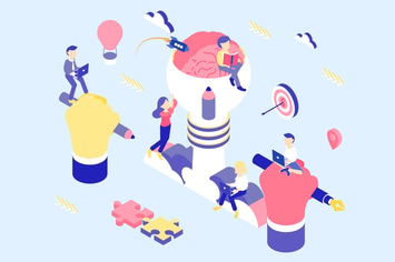 Creative Idea Isometric Illustration