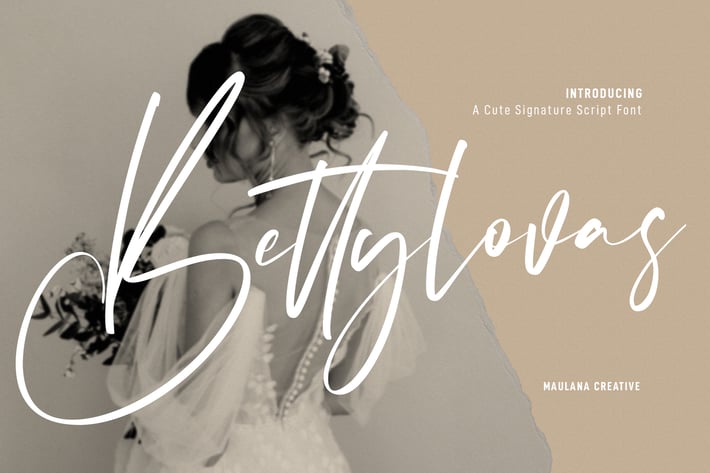 Bettylovas Cute Signature Script Font