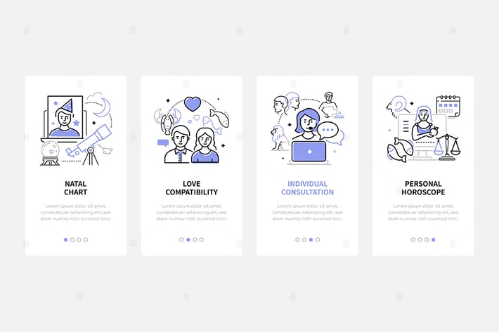Astrology - Line Design Style Banners