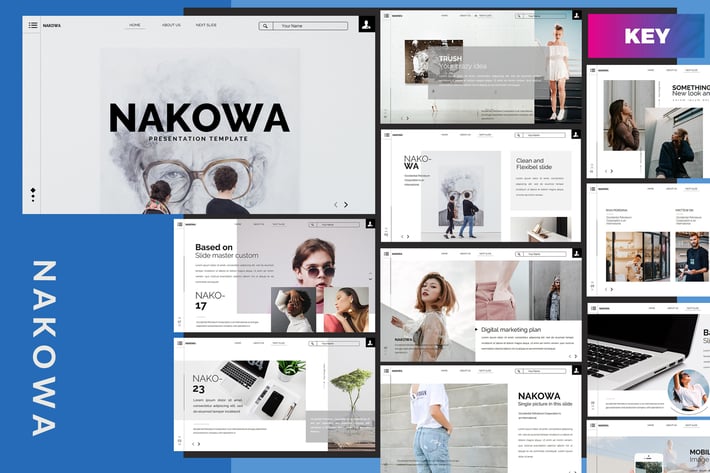 Nakowa Minimal - Web Style Keynote Template