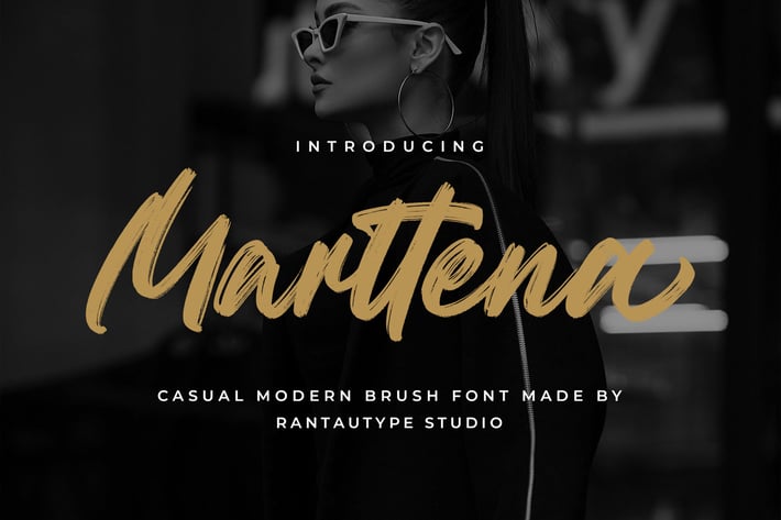 Marttena Casual Modern Brush Font