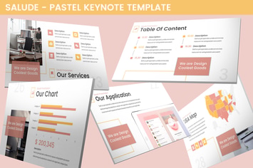 Salude - Pastel Keynote Template