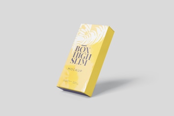 Box Mockup Set - High Slim Rectangle