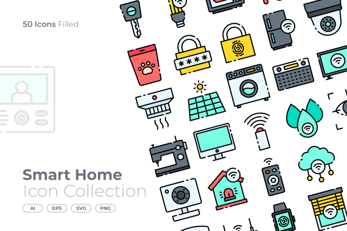Smart Home Filled Icon