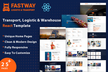 Fastway - Logistic & Transport React Template 