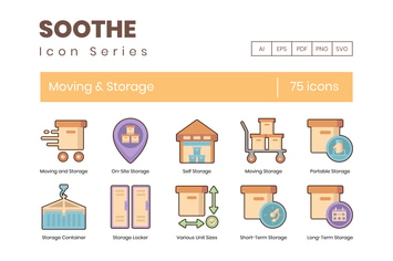 75 Moving & Storage Icons